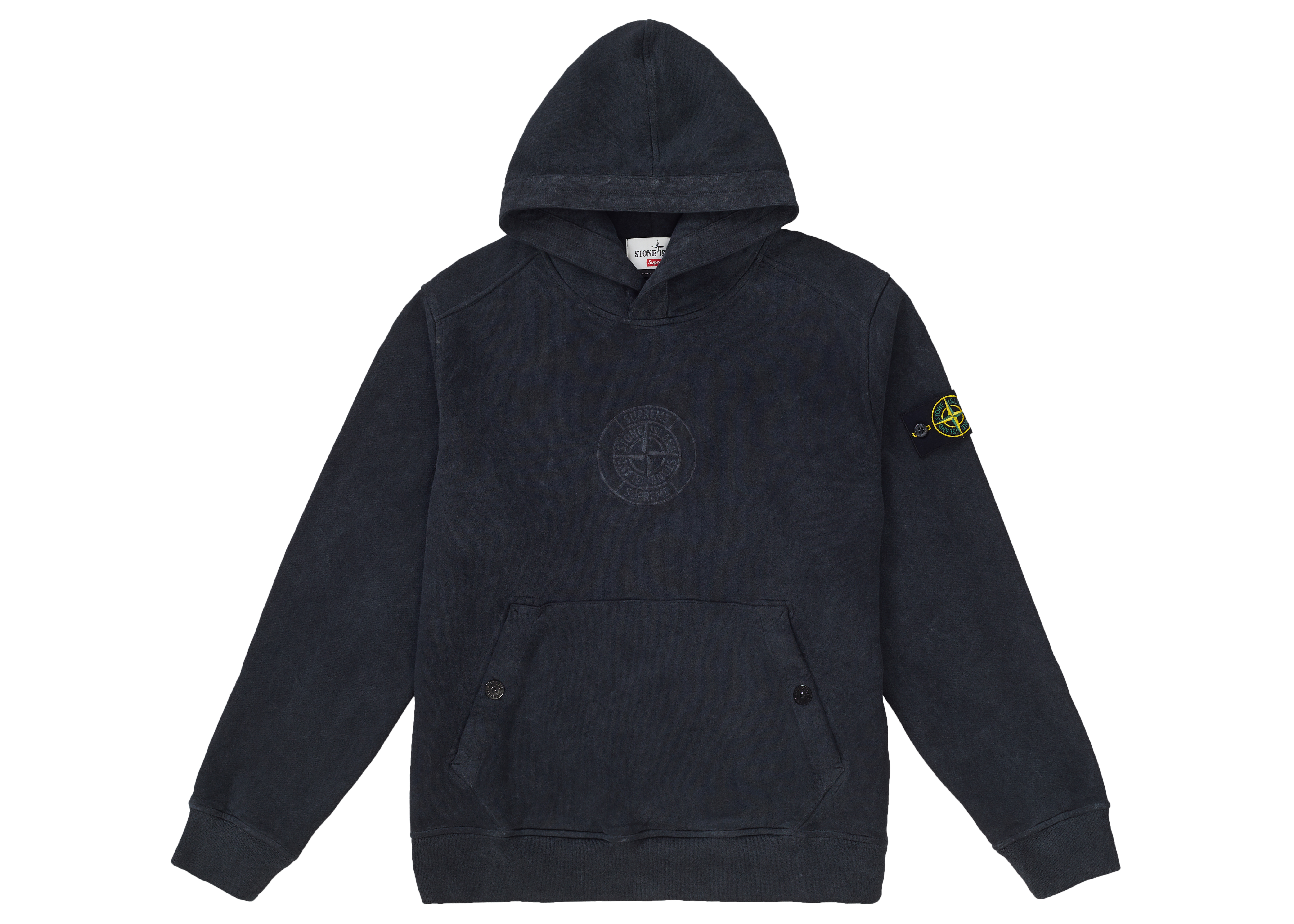 Supreme Stone Island Hooded Sweatshirt (SS19) Black メンズ - SS19 - JP