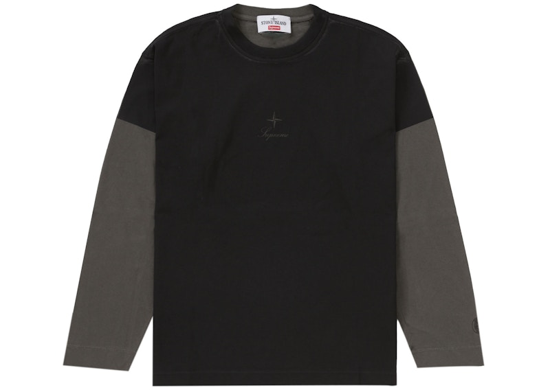 Supreme Stone Island L/S Top Black