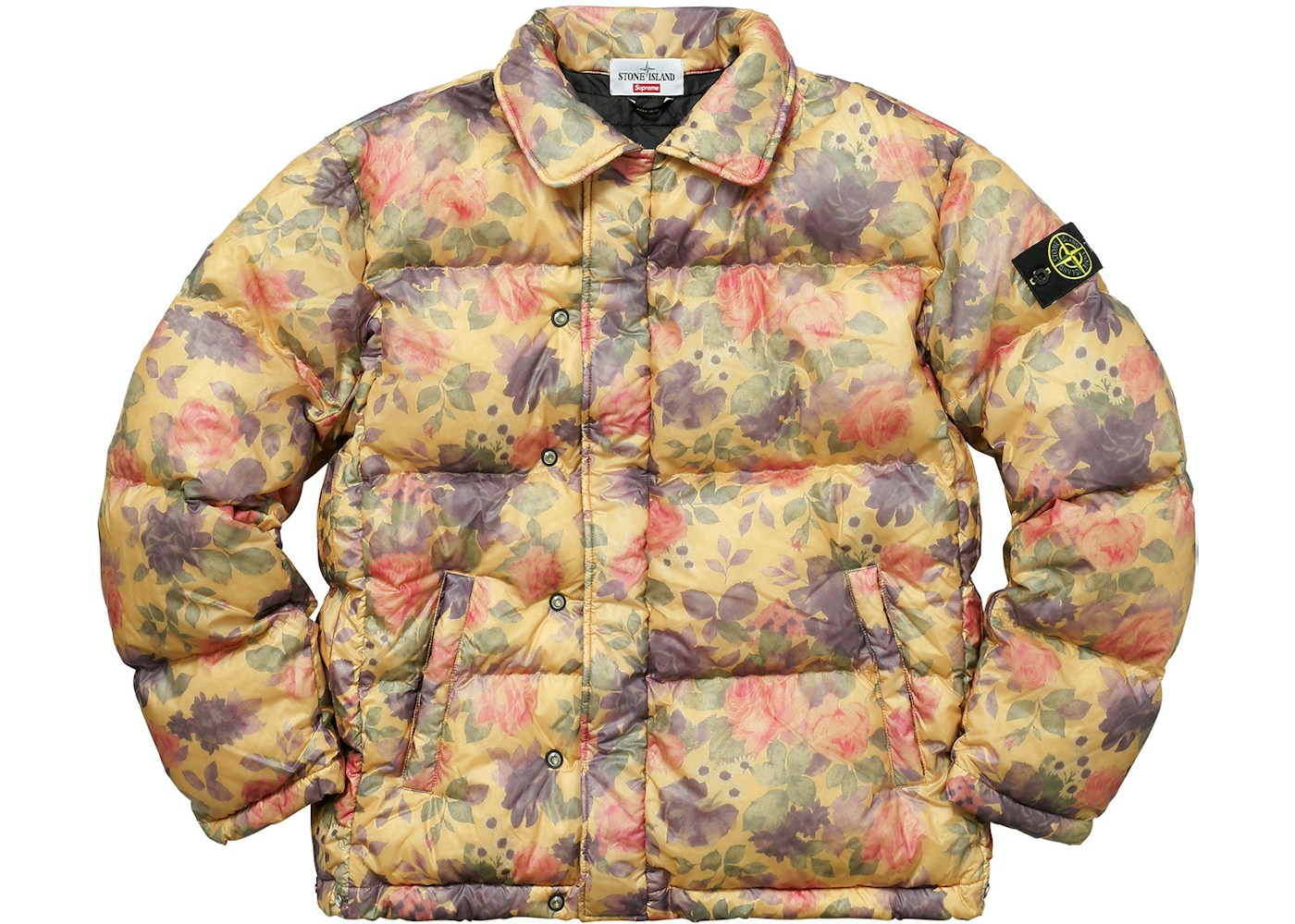 Supreme Stone Island Lamy Cover Stampato Puffy Jacket Copper Fw17 Supreme Stone Island Lamy Cover Stampato Puffy Jacket Copper Fw17