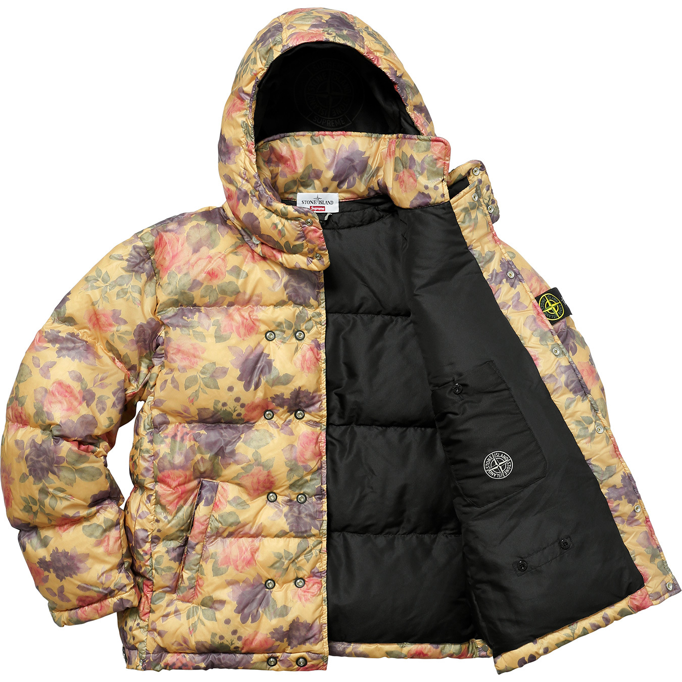 Supreme Stone Island Lamy Cover Stampato Puffy Jacket Copper ...