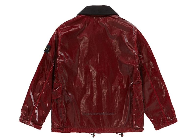 Supreme Stone Island New Silk Light Jacket Red Men's - SS19 - US