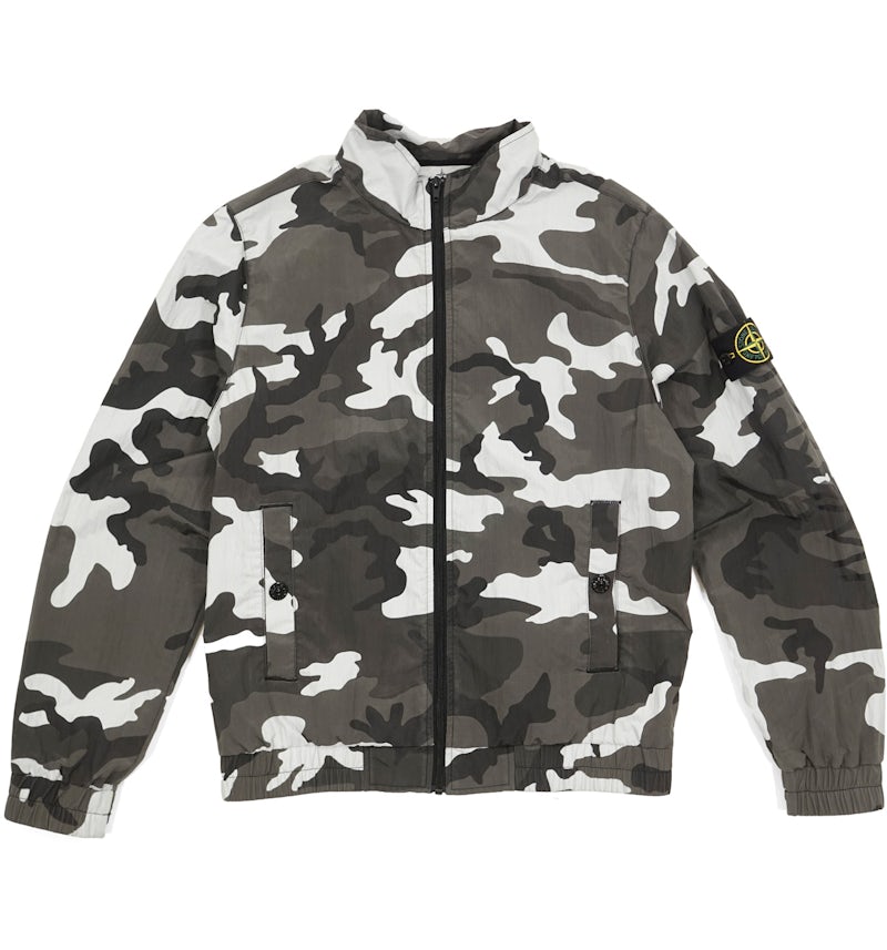 Supreme Stone Island Nylon Metal Track Jacket Snow Camo Men's