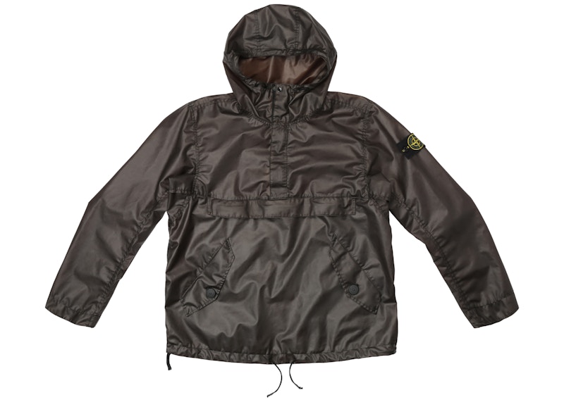 Supreme Stone Island Poly Cover Composite Anorak Black Men's