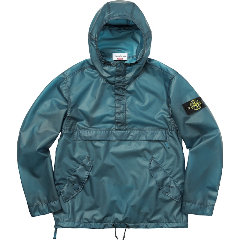 Supreme Stone Island Poly Cover Composite Anorak Teal