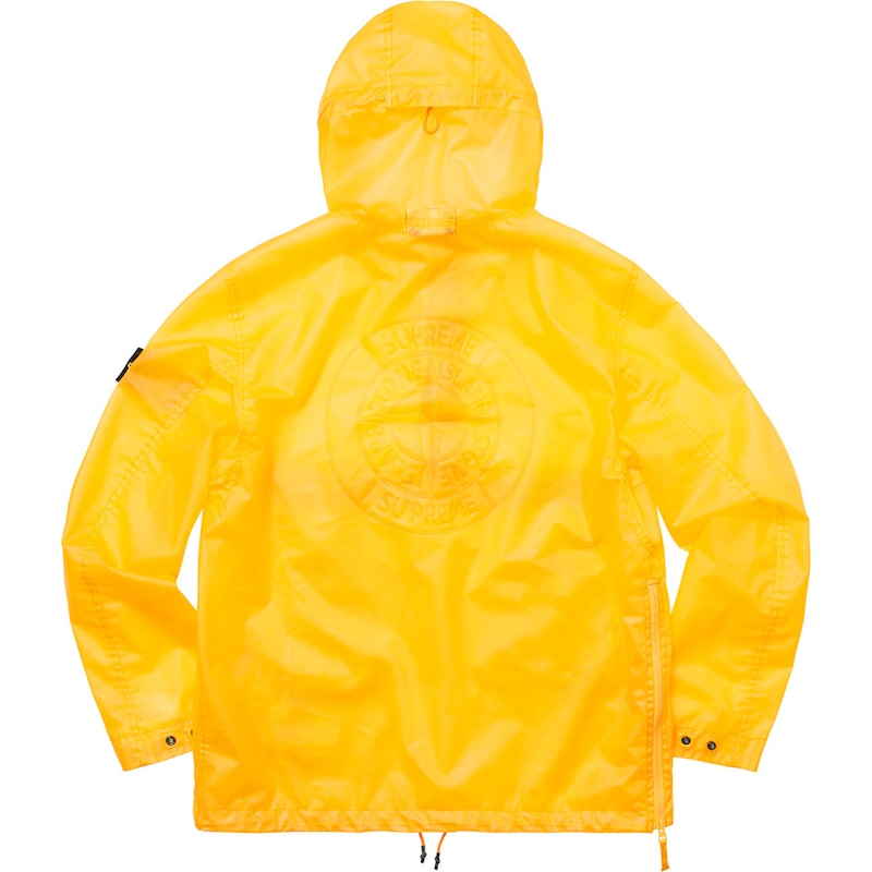 Supreme Stone Island Poly Cover Composite Anorak Yellow Men's 