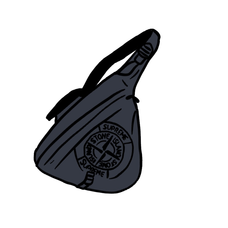 stone island supreme shoulder bag