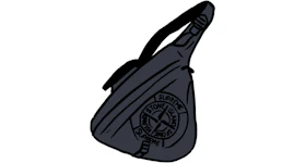 Supreme Stone Island Printed Camo Nylon Shoulder Bag Black