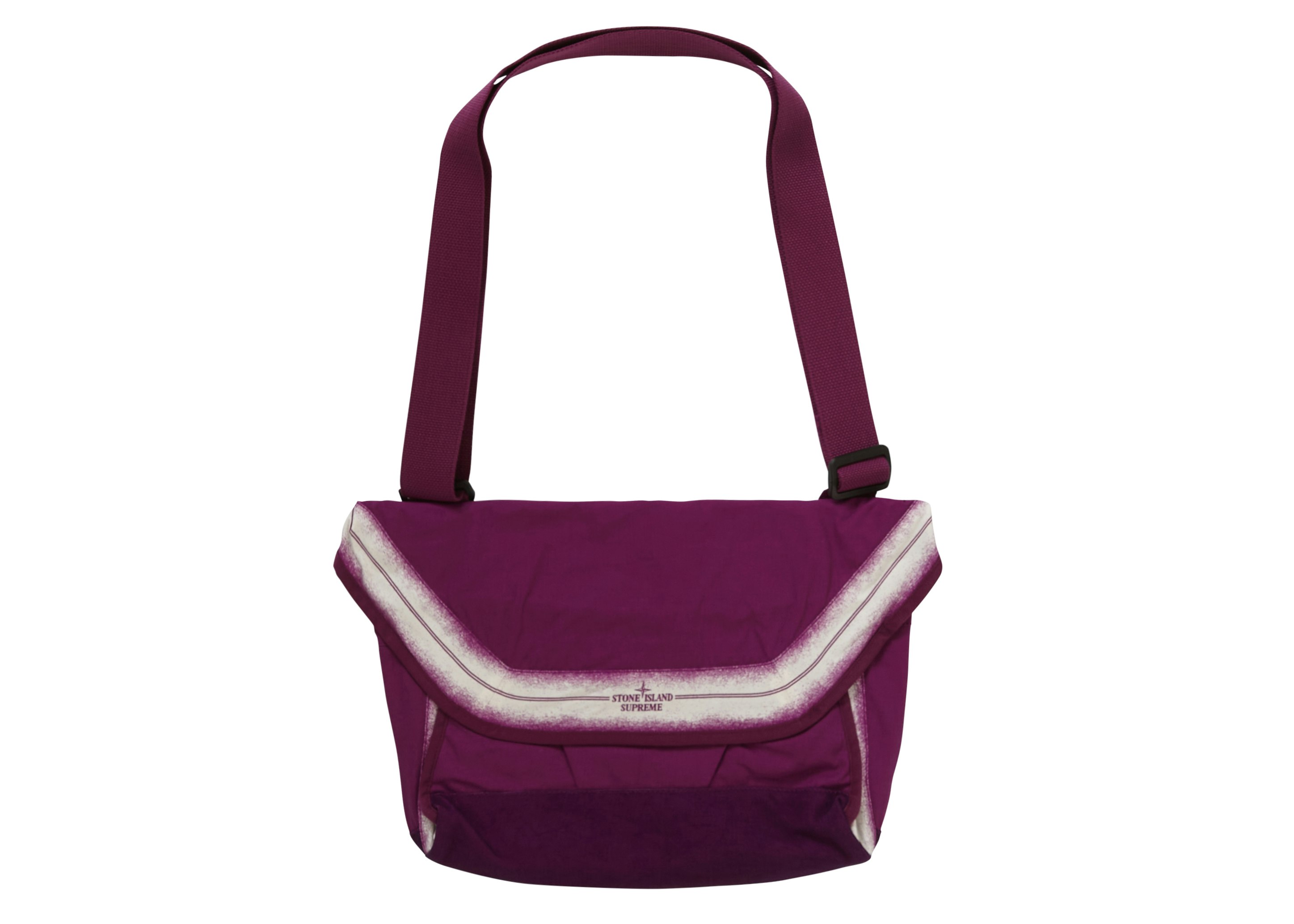 Supreme Stone Island Stripe Messenger Bag 7L Purple - SS22
