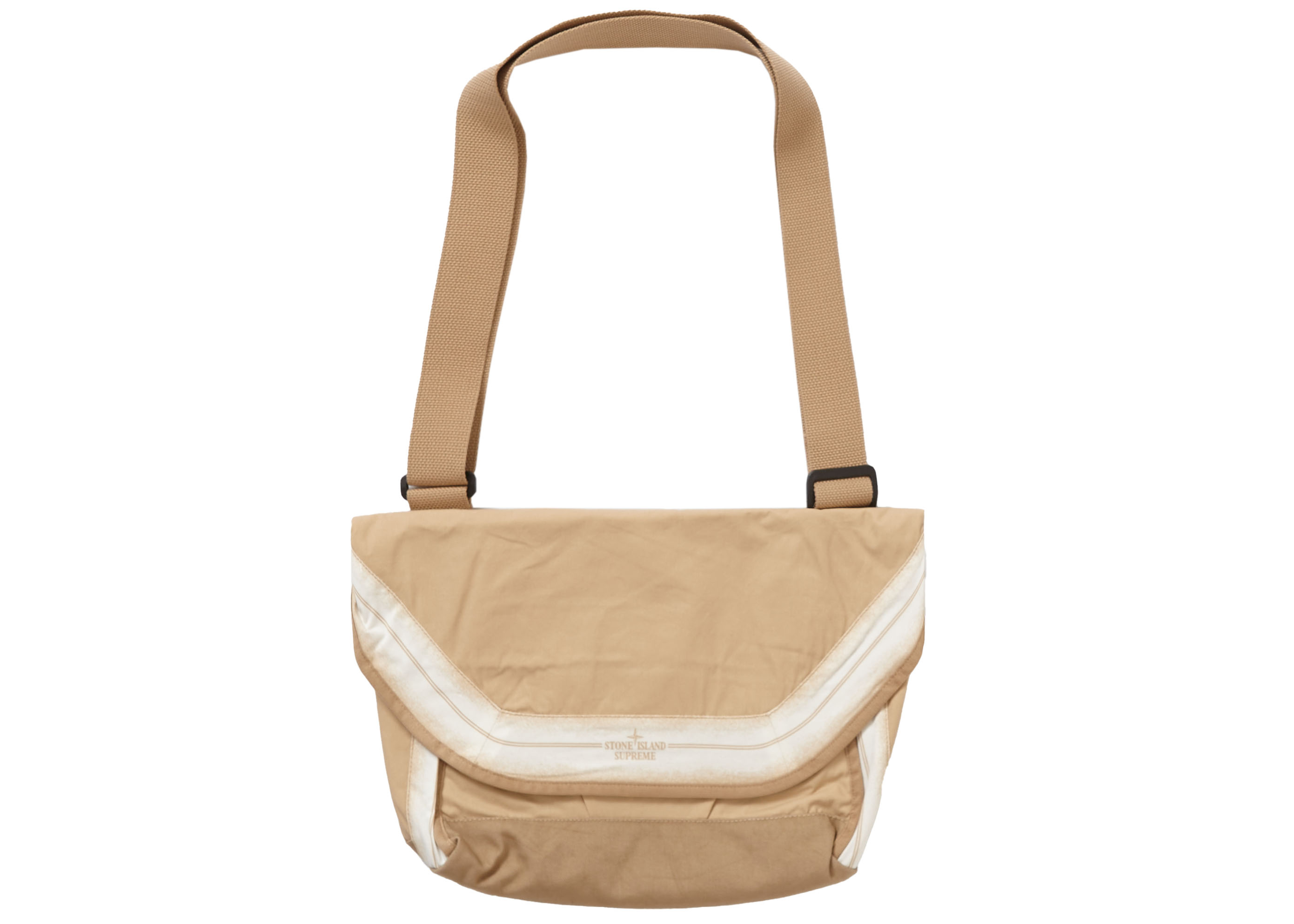 Supreme Stone Island Stripe Messenger Bag 7L Tan