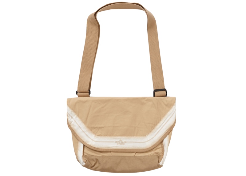 Supreme Stone Island Stripe Messenger Bag 7L Tan - SS22 - CN