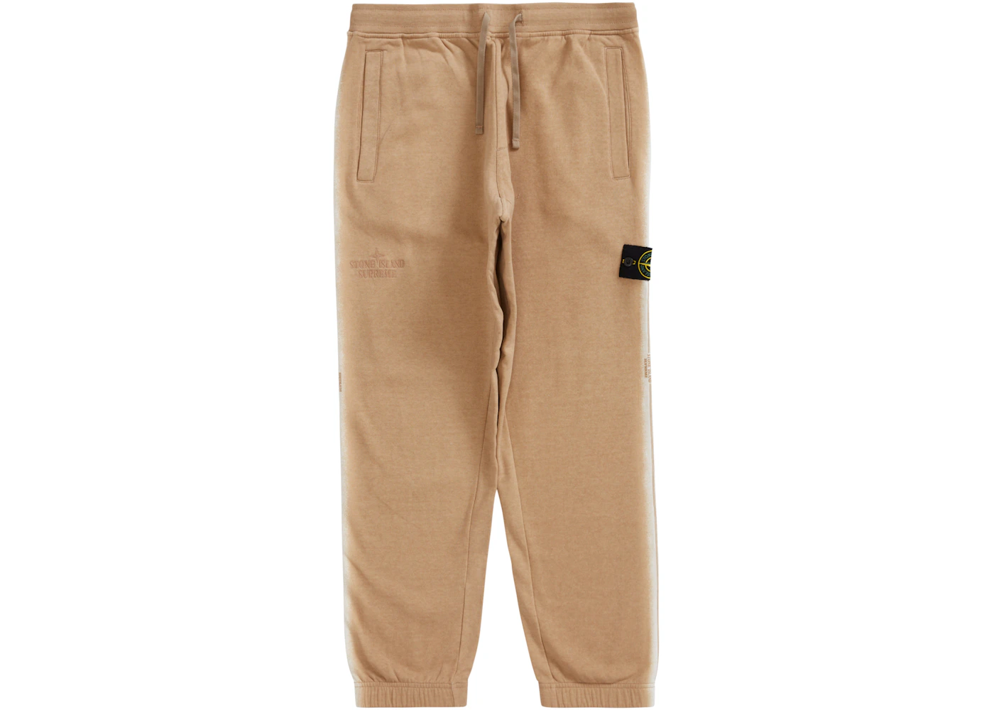 Supreme Stone Island Stripe Sweatpant Tan Men's SS22 US