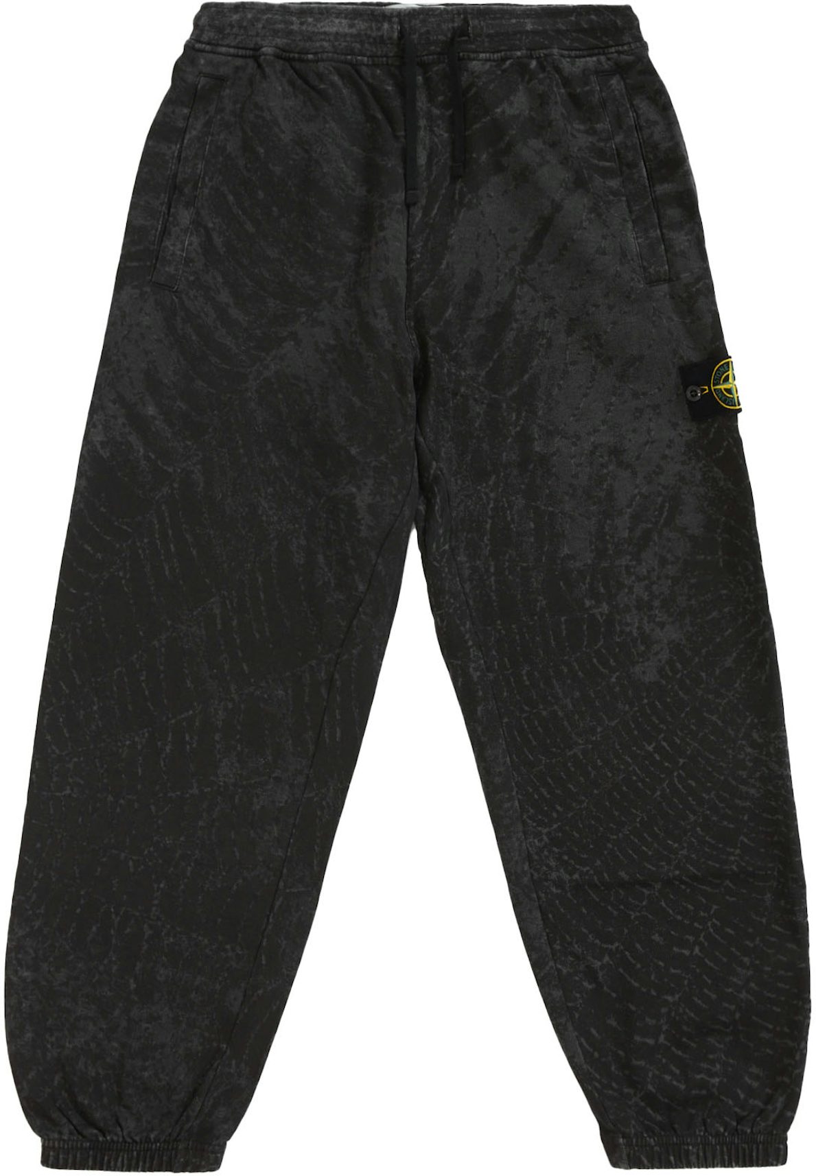 Diesel Pantaloni In Nylon Con Monogram Jacquard In Black