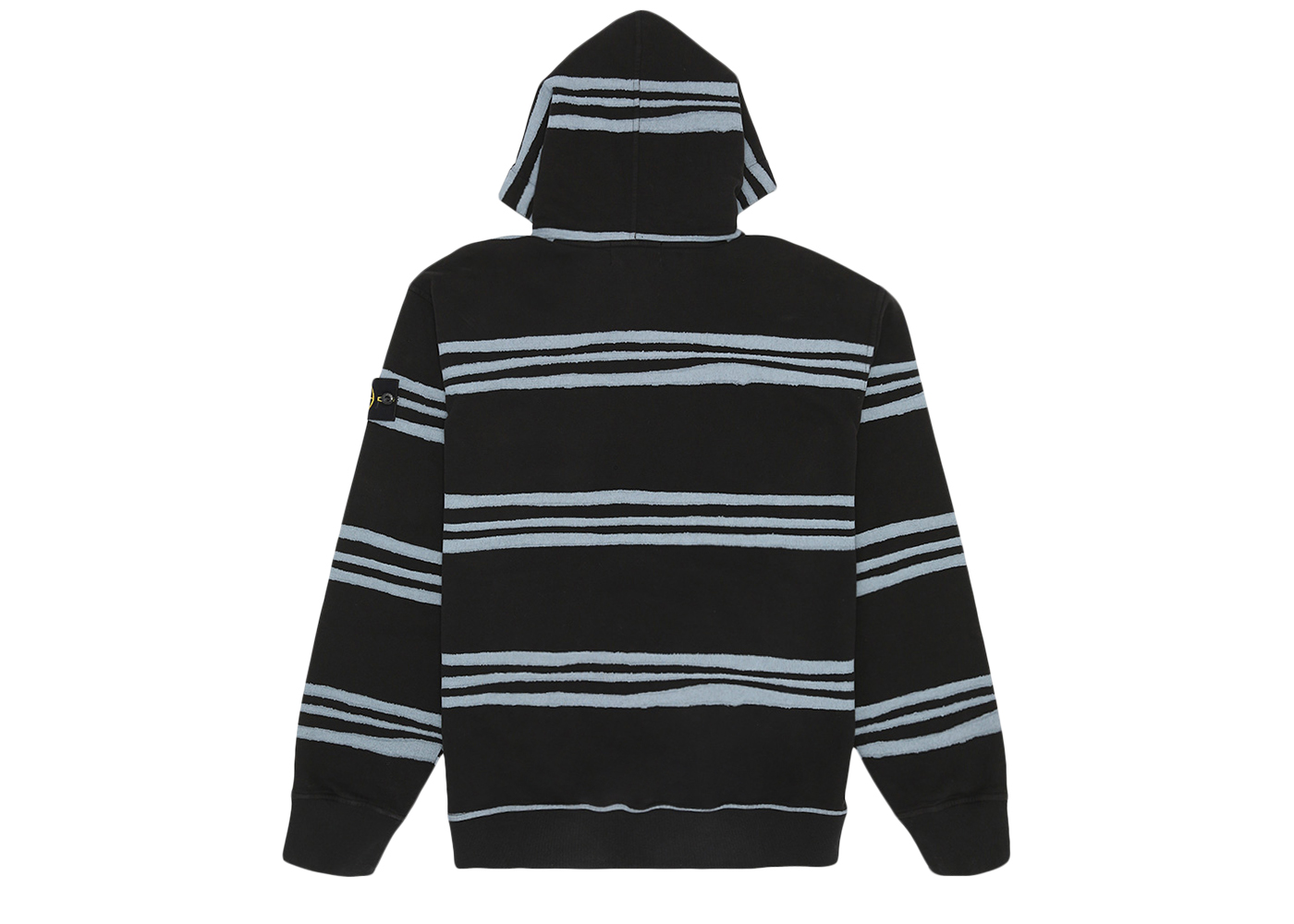 Supreme Stone Island Warp Stripe Hooded Sweatshirt Black Men's