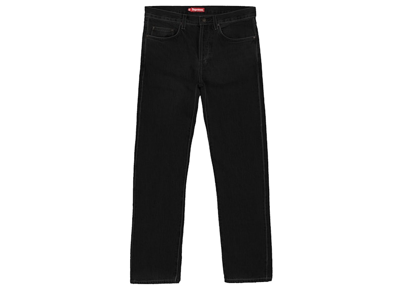 Supreme Stone Washed Slim Jean (SS19) Black - SS19 Men's - US