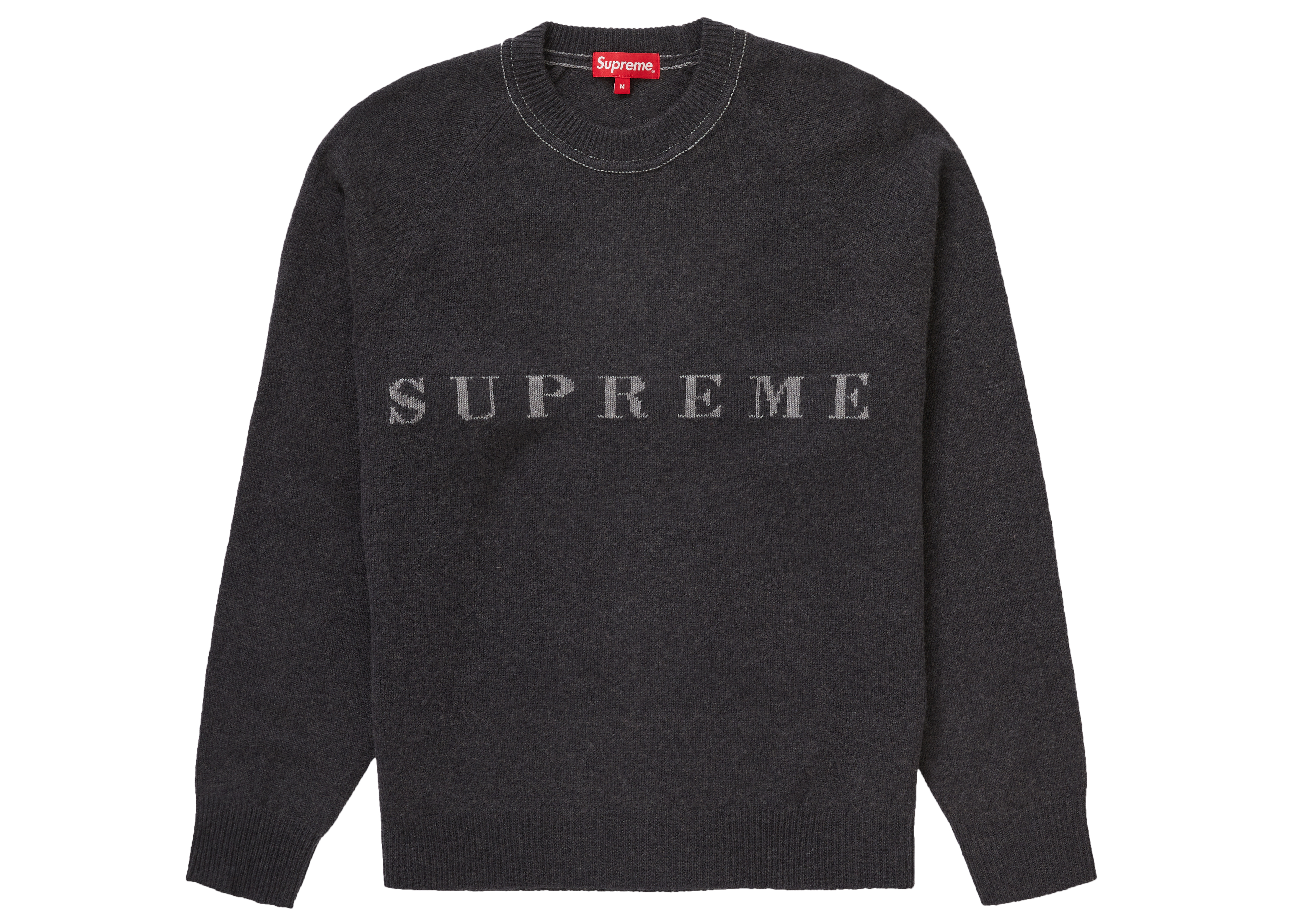 Supreme Stone Washed Sweater Black