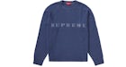Supreme Stone Washed Sweater Navy