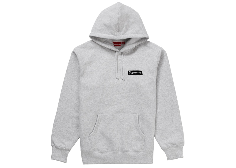 Supreme Stop Crying Hooded Sweatshirt Ash Grey