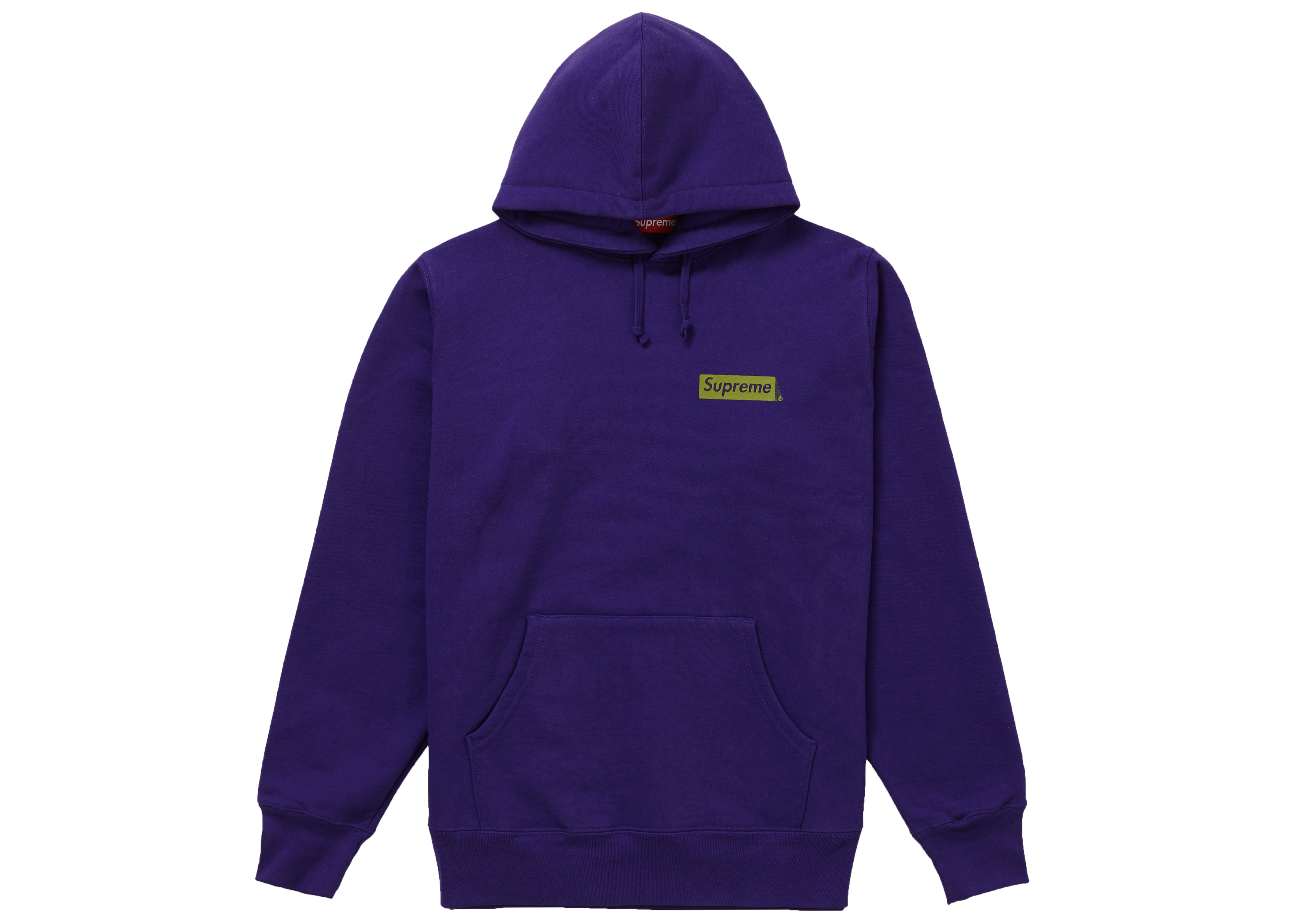Supreme Stop Crying Hooded Sweatshirt Purple