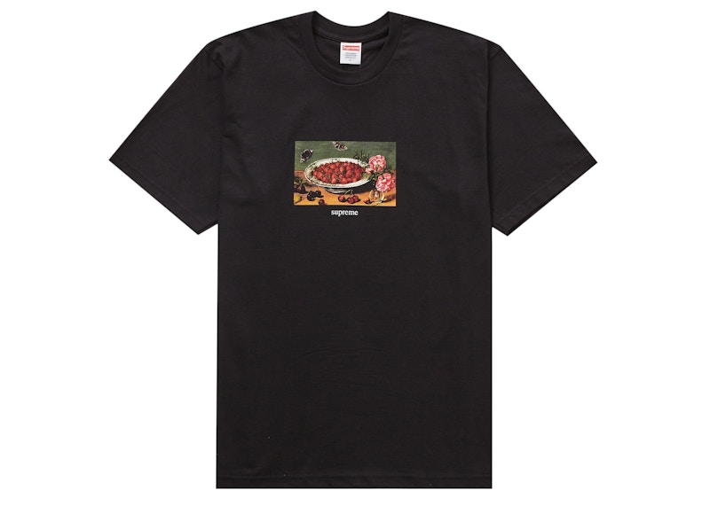 Supreme Stagger Tee Black Men's - FW18 - US