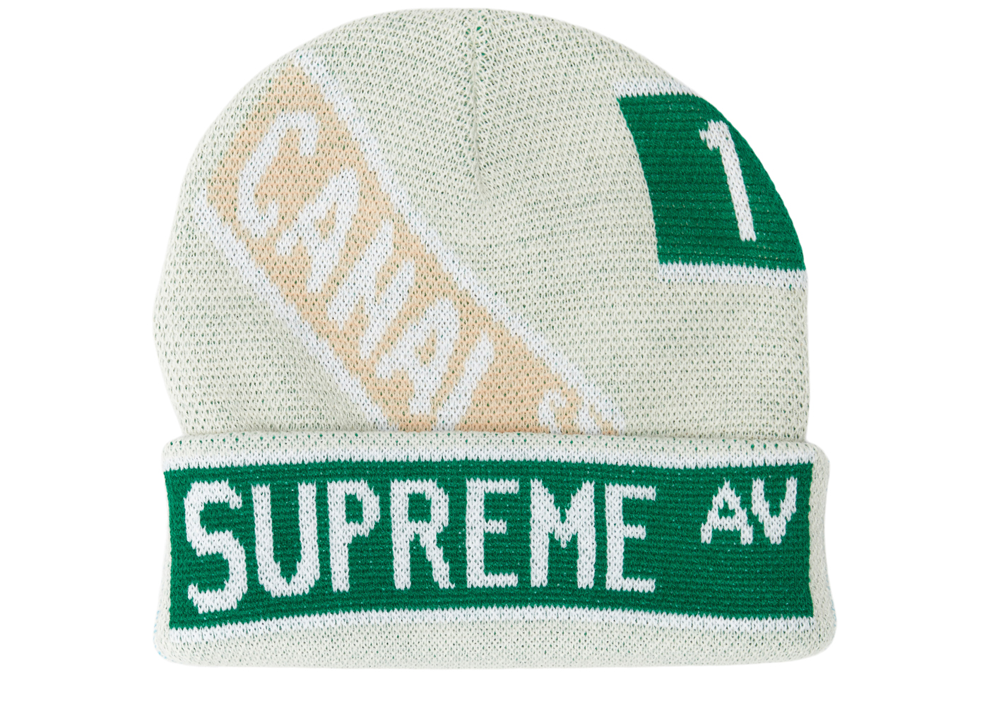 Supreme Street Signs Beanie Natural - SS21 - US