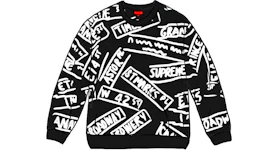 Supreme Street Signs Sweater Black