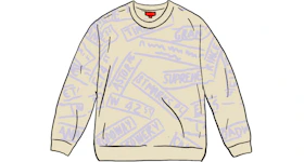 Supreme Street Signs Sweater Natural - SS21