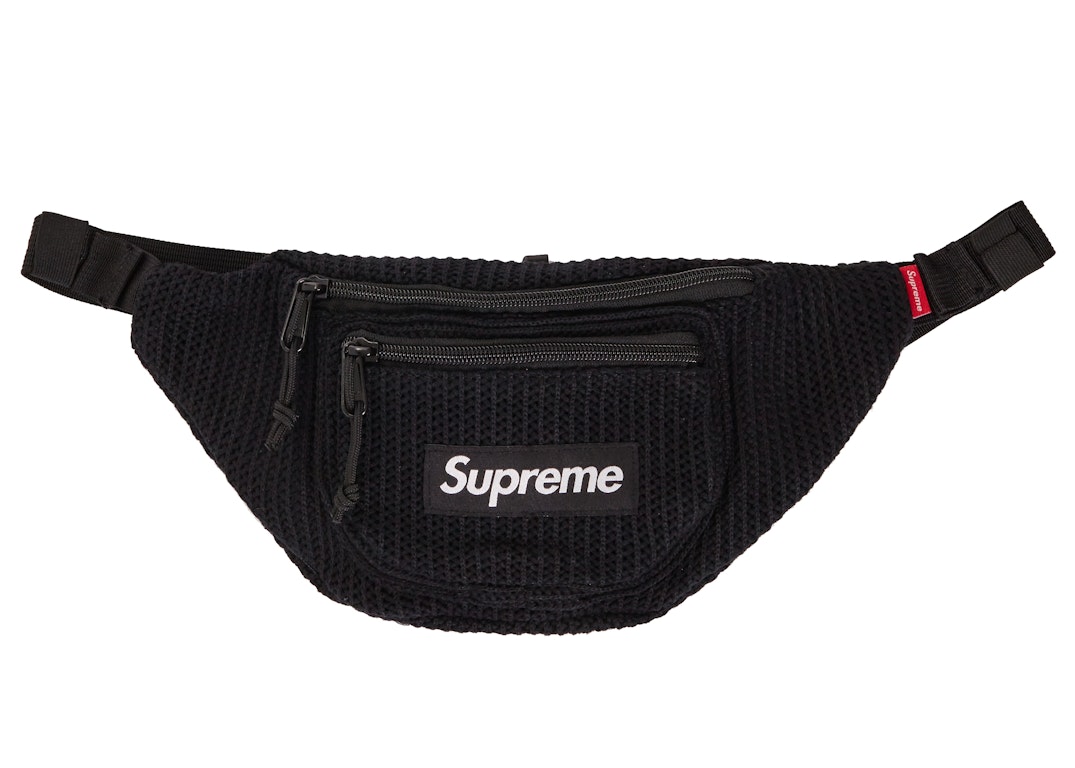 Pre-owned Supreme String Waist Bag Black