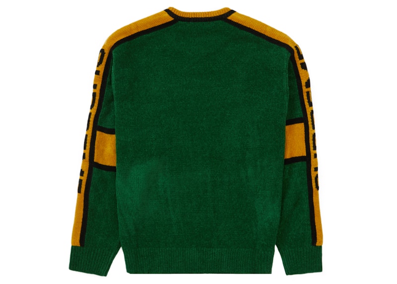 Supreme Stripe Chenille Sweater Green