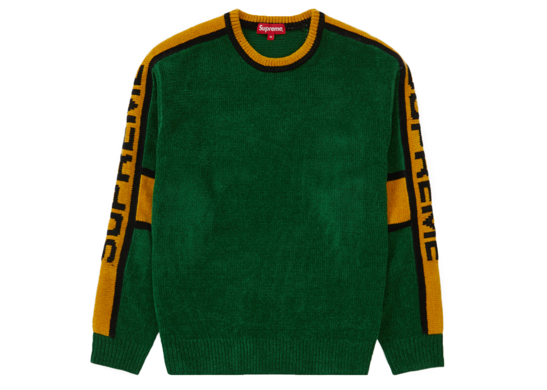 Supreme Stripe Chenille Sweater Green - FW22 Men's - US