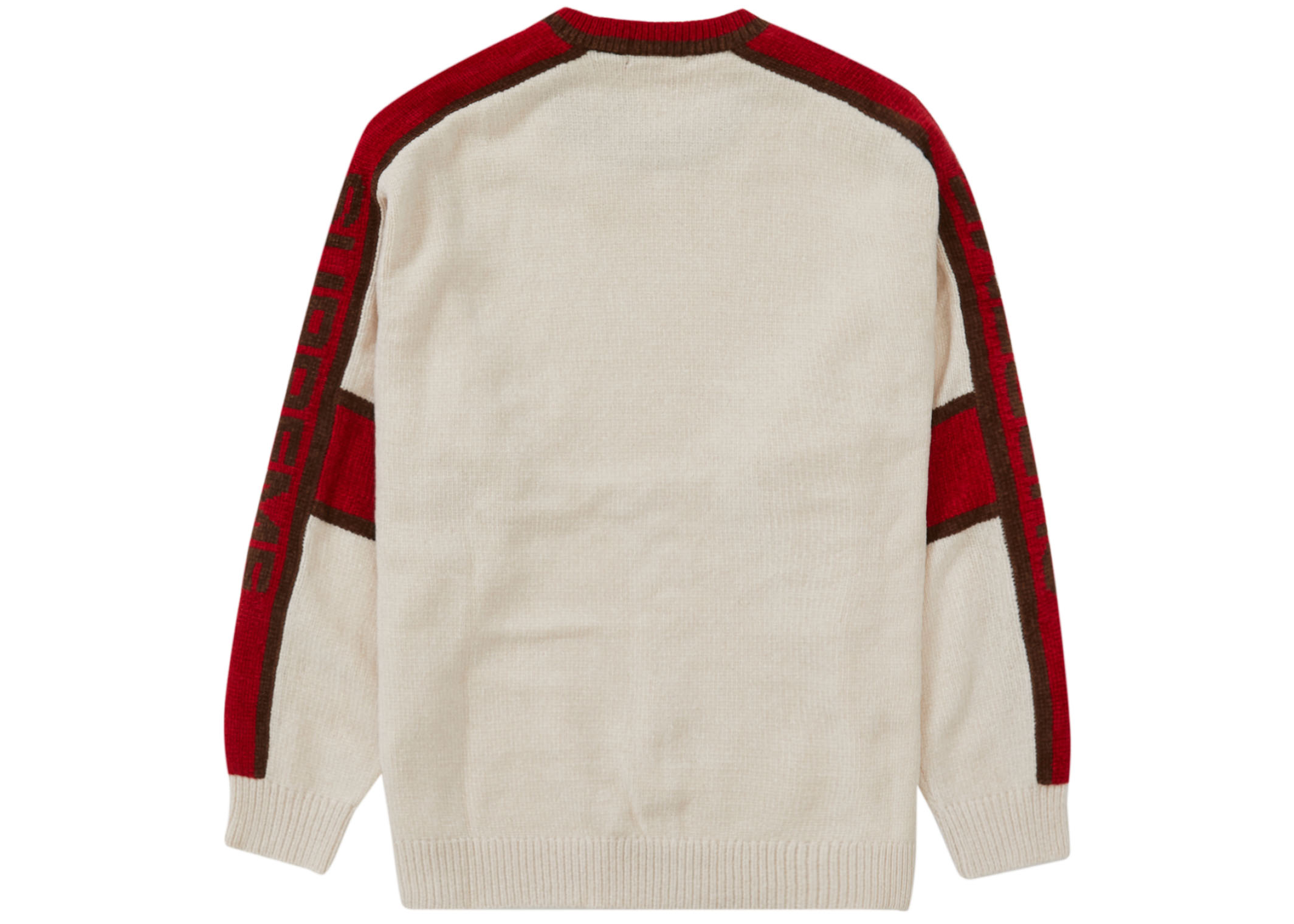 Supreme Stripe Chenille Sweater White Men's - FW22 - US