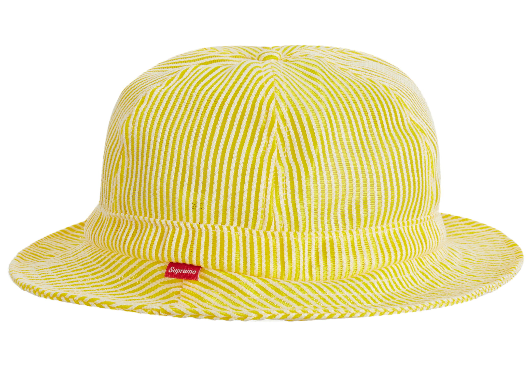 Supreme Stripe Mesh Bell Hat Yellow - SS22 - US
