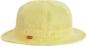 Supreme Stripe Mesh Bell Hat Yellow