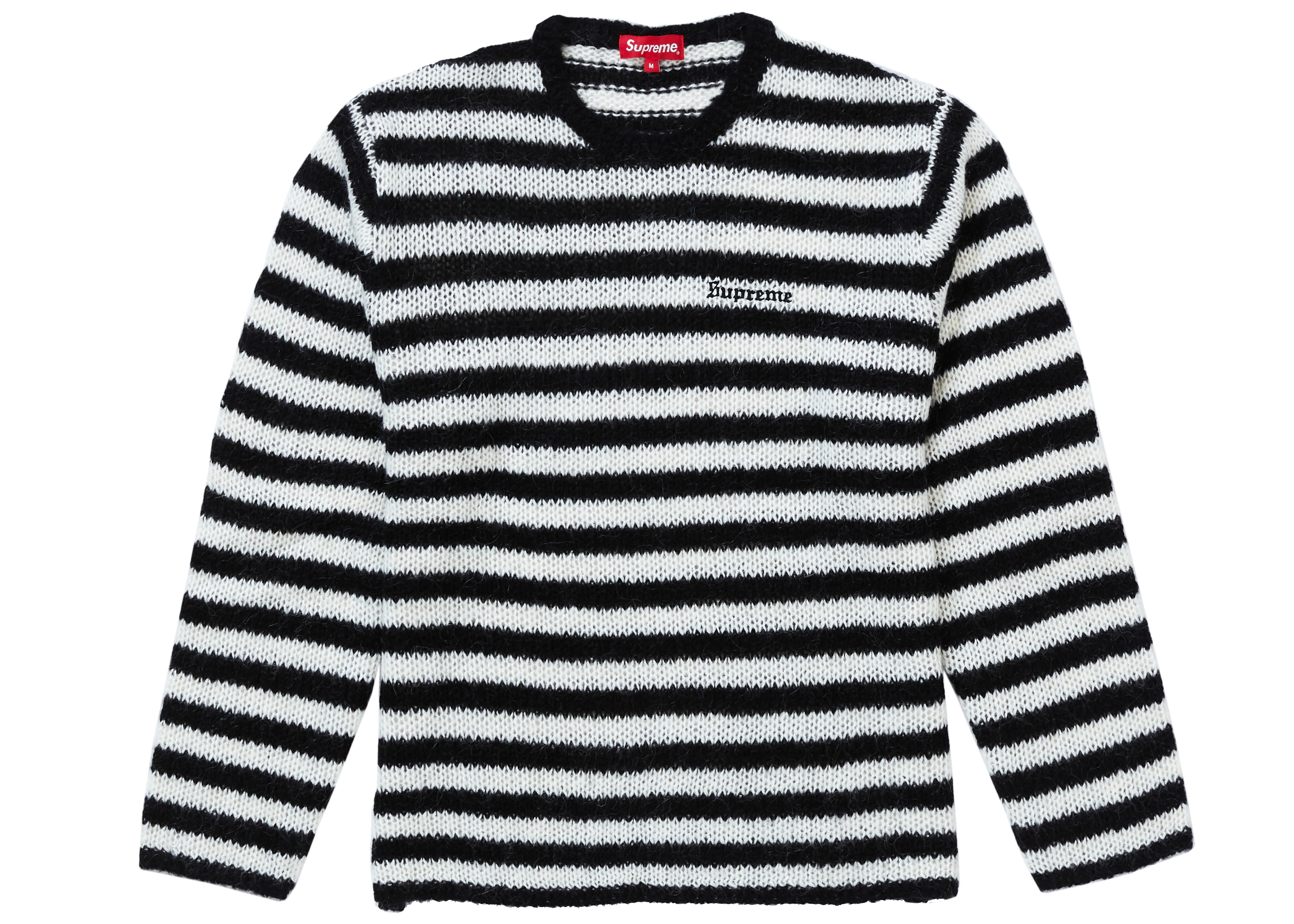 Supreme Stripe Mohair Sweater Black