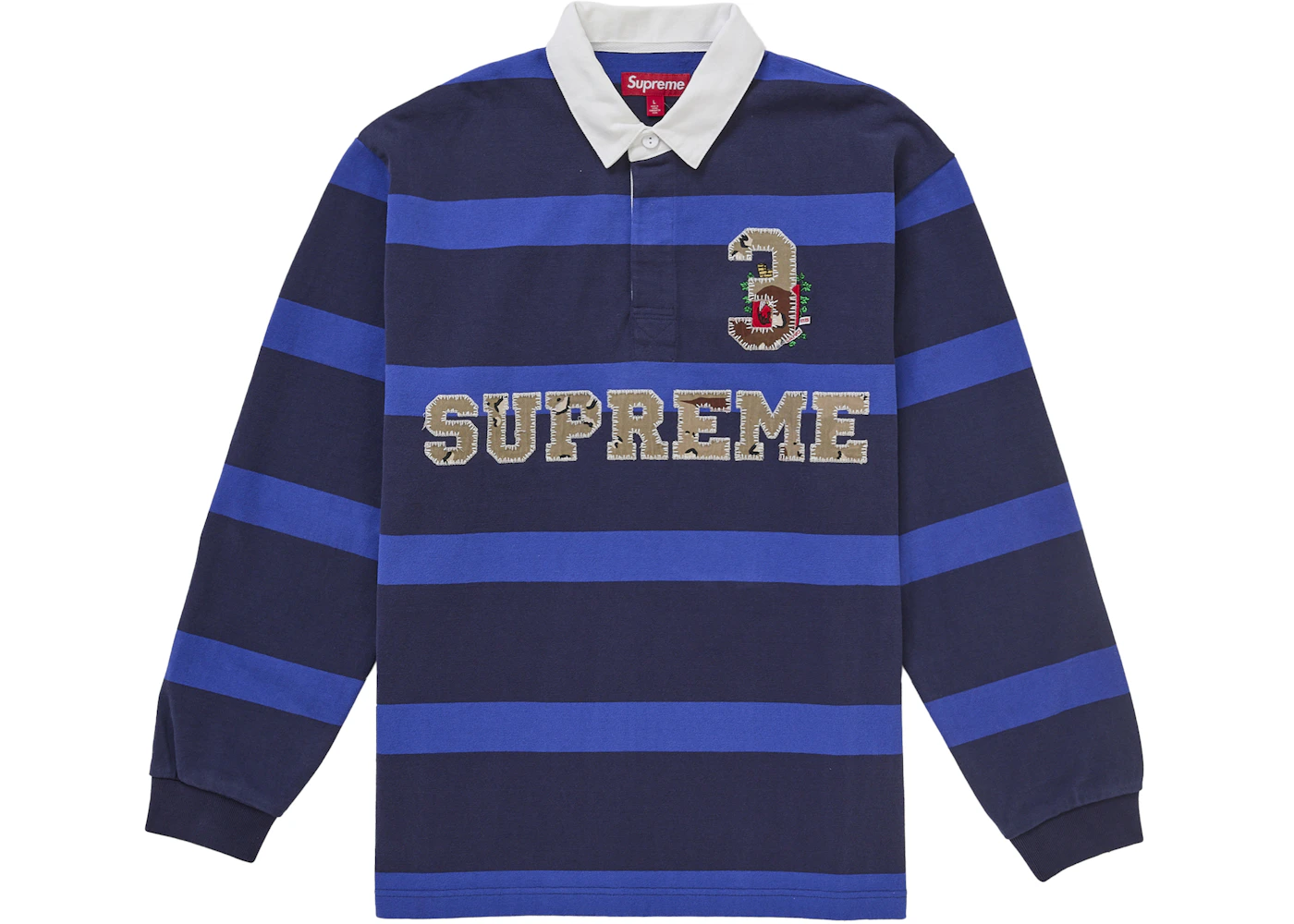 Supreme Stripe Rugby (FW25) Navy Men's FW25 US - Main Image