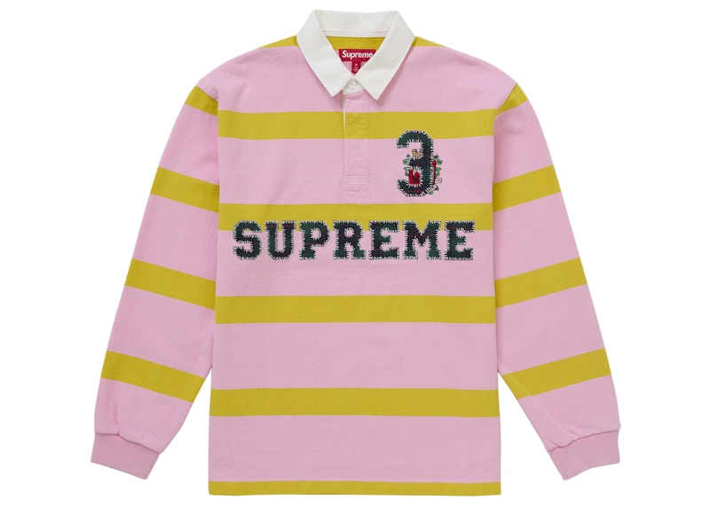 ウェア Supreme x Nike Stripe Rugby Purple large Supreme x Nike Stripe Rugby 'Purple White' — Kick Game