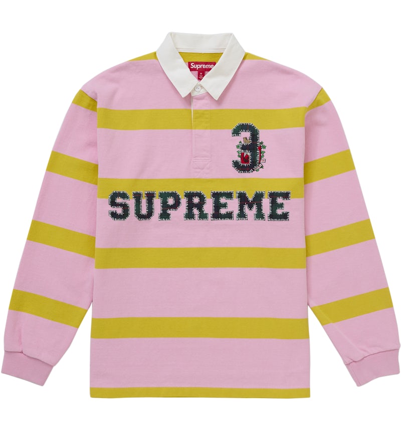 Supreme Stripe Rugby (FW25) Pink Men's FW25 US - Main Image