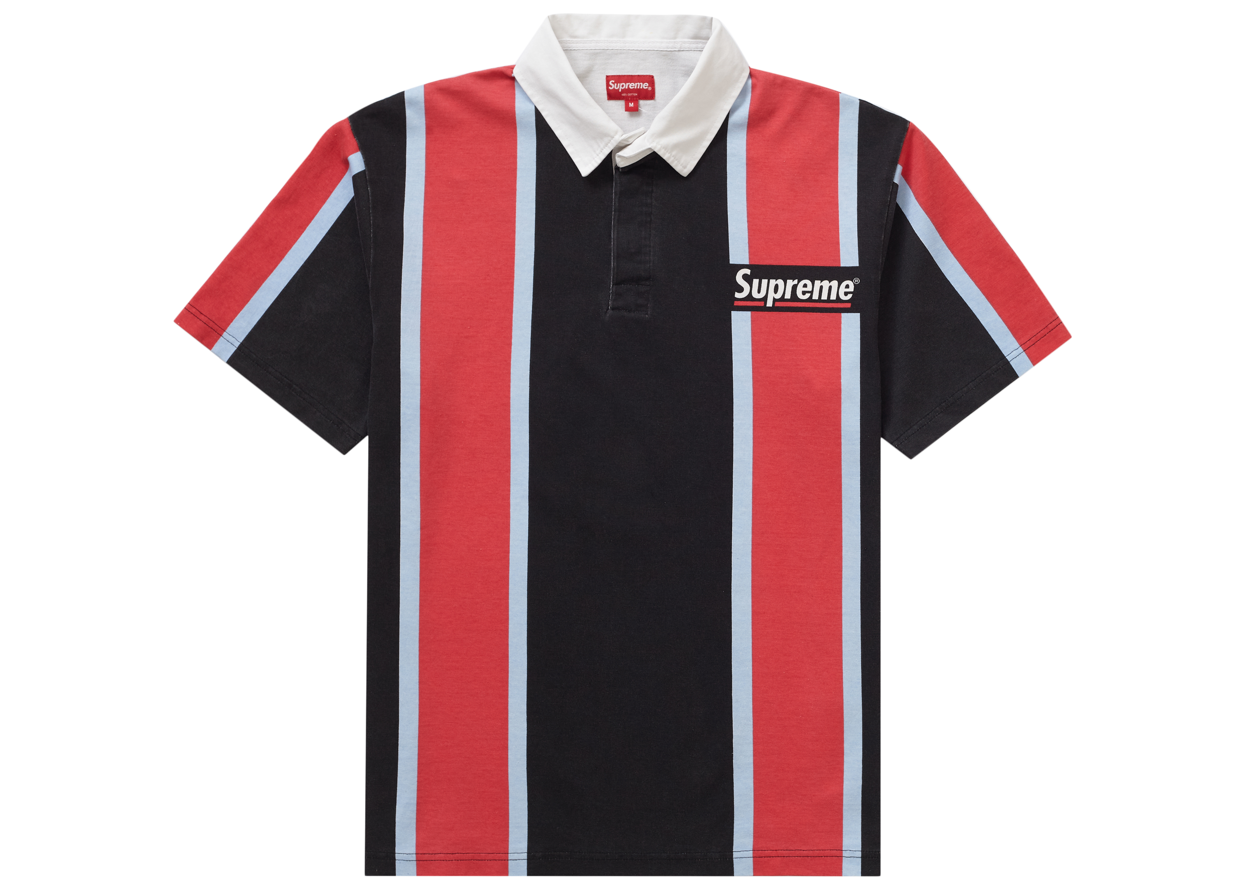 Supreme Stripe S/S Rugby Black