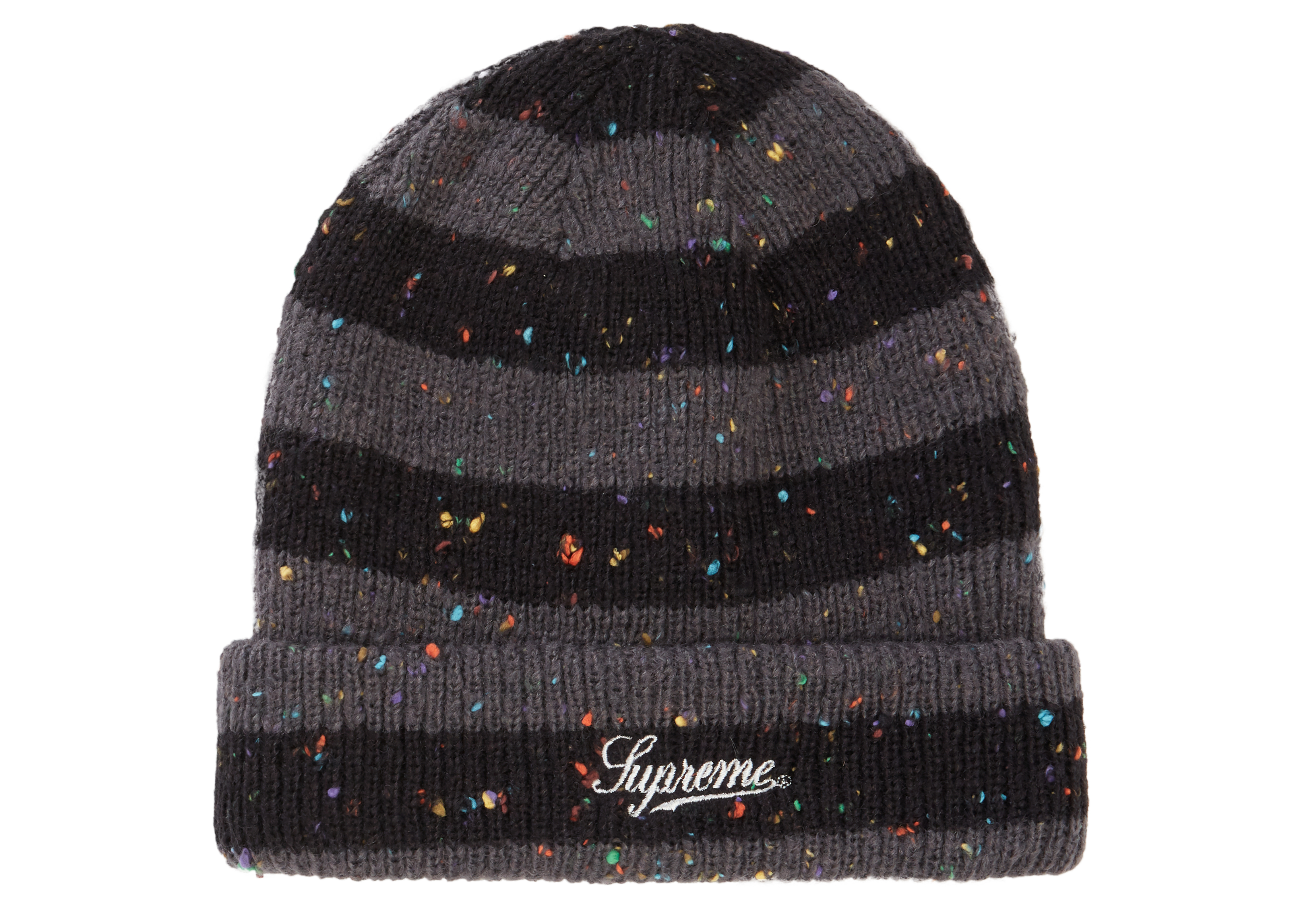 Supreme Colored Speckle Beanie ブラック 18aw
