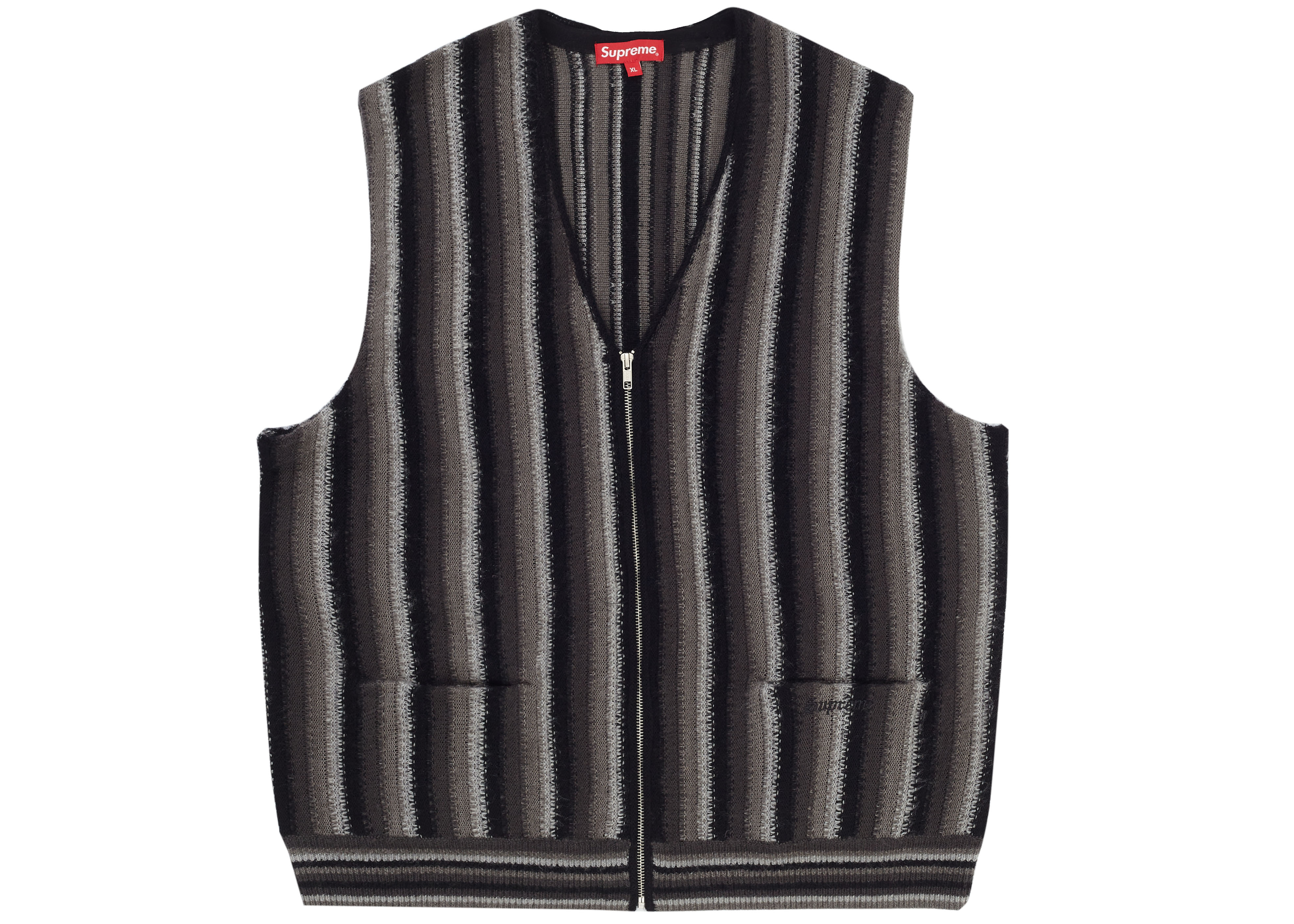 Supreme Stripe Sweater Vest Black - SS21 Men's - US