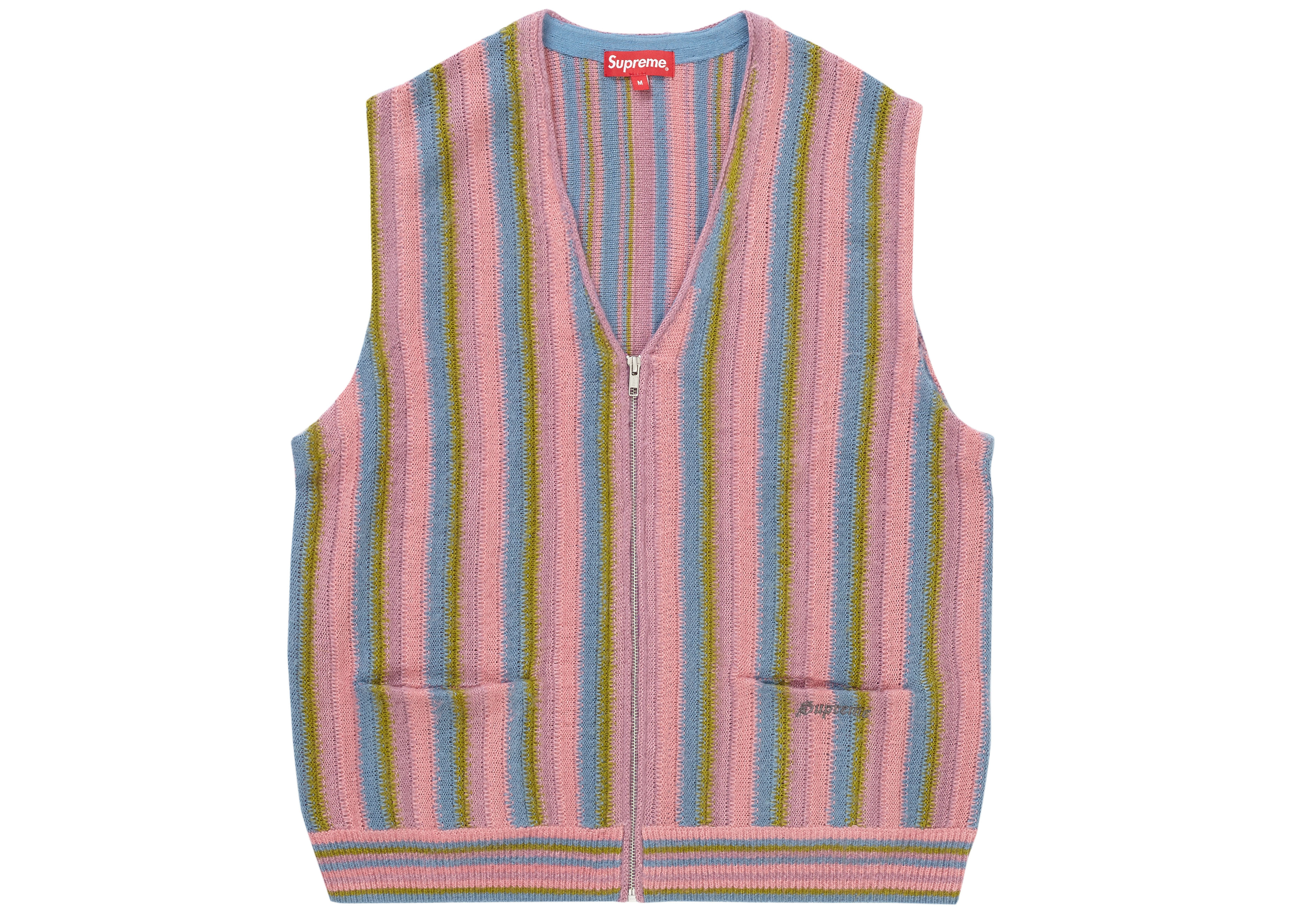 Supreme Stripe Sweater Vest Purple