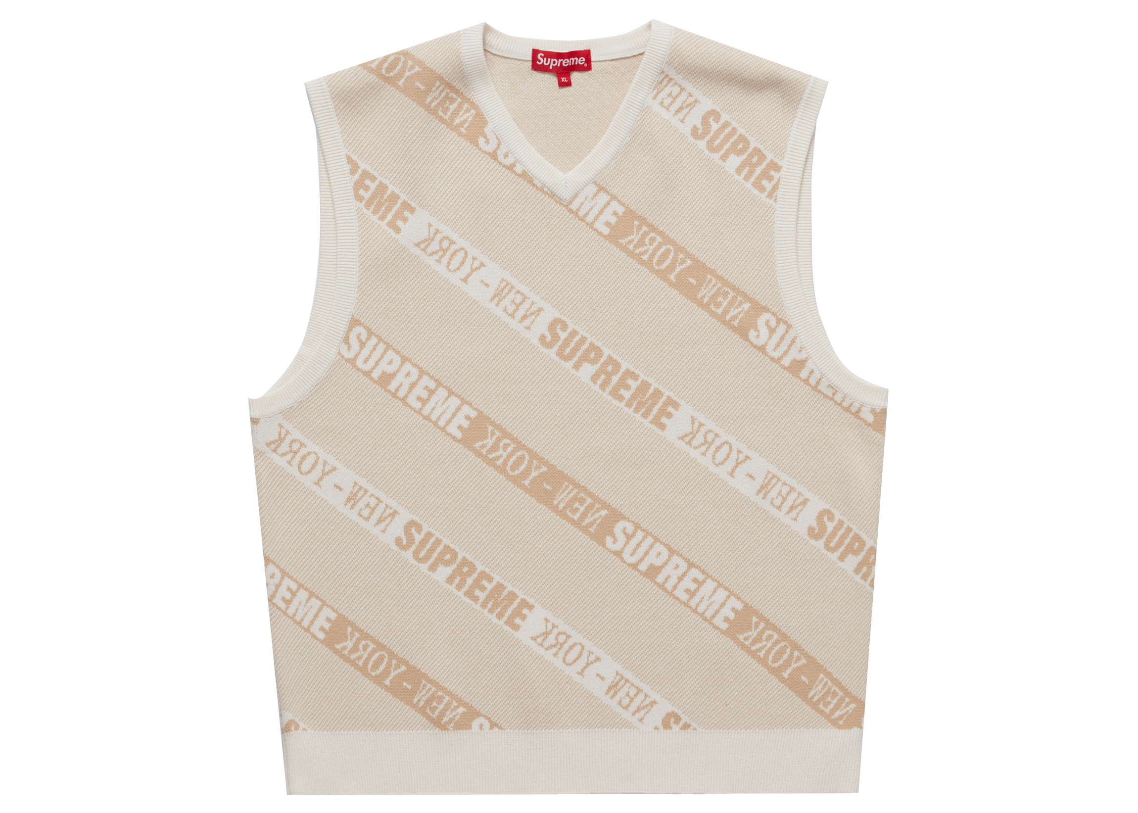Supreme Stripe Sweater Vest (SS22) White