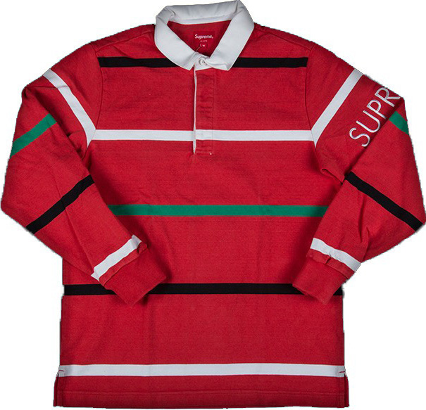 Supreme Striped Rugby Red - FW16 - US