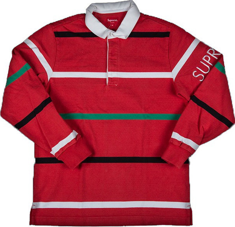 Supreme Striped Rugby Red Men's - FW16 - GB