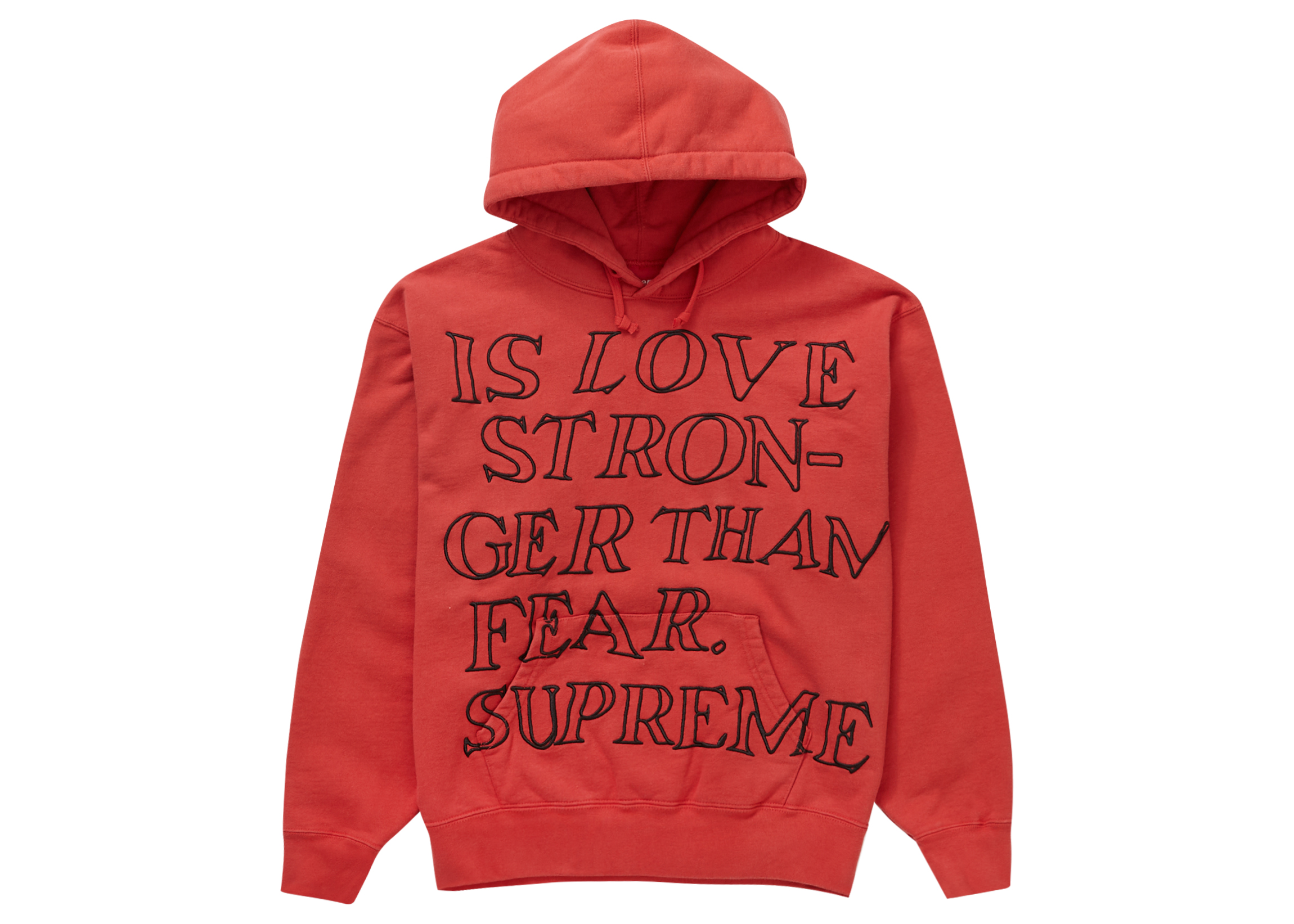 Supreme Stronger Than Fear Hooded-