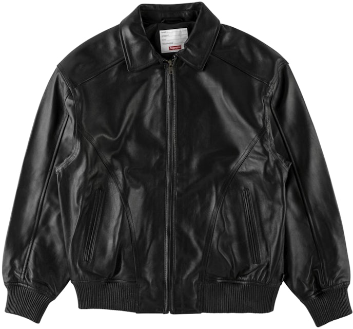 Maker of Jacket Fashion Supreme Studded Arc Logo Leather Jacket