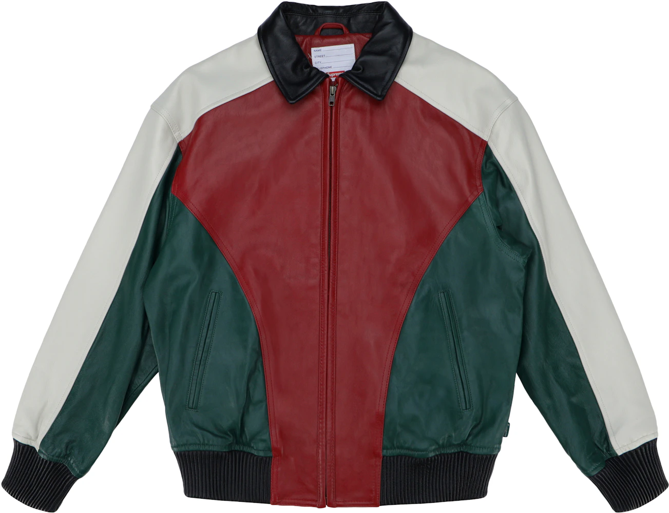 Supreme LV Red Leather Jacket – vnderwick