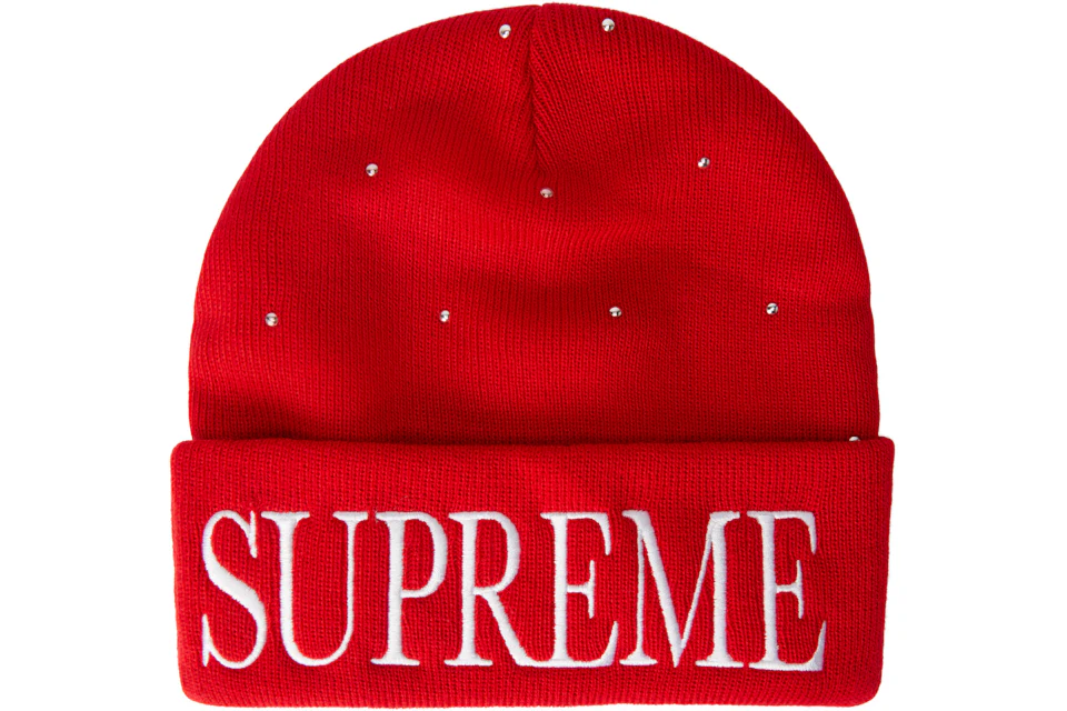 Supreme Studded Beanie Red