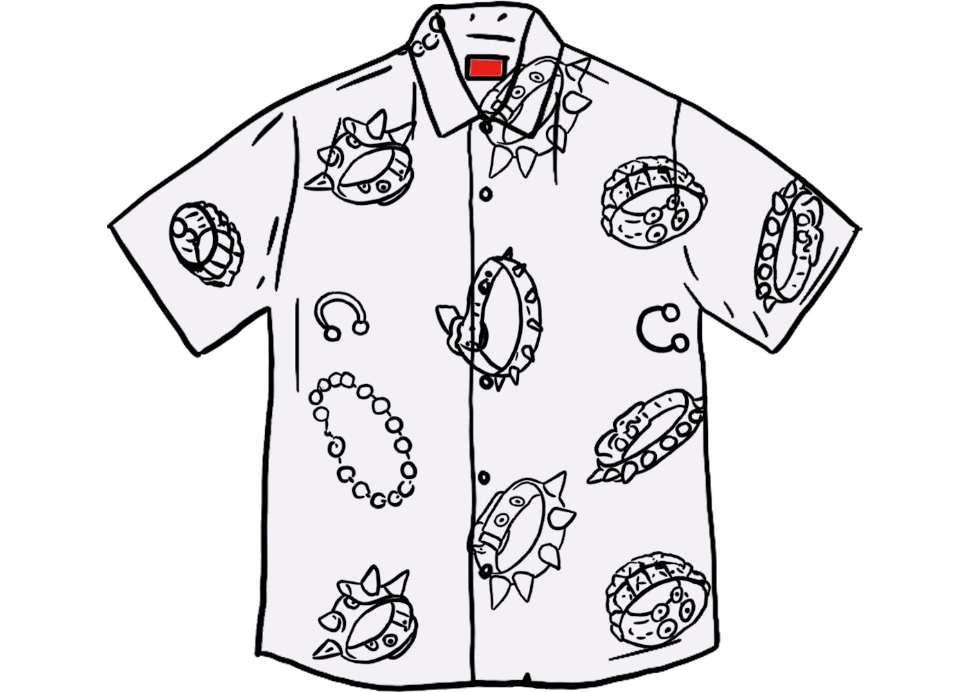 Supreme studded collar shirt Clearance