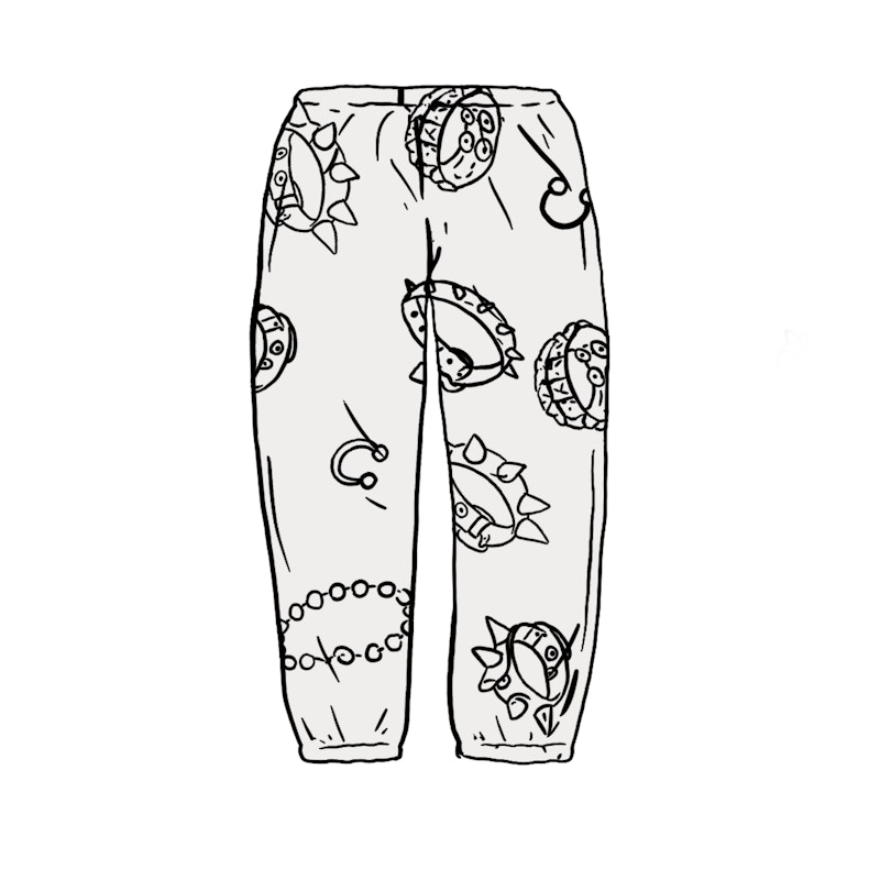 studded collars sweatpant