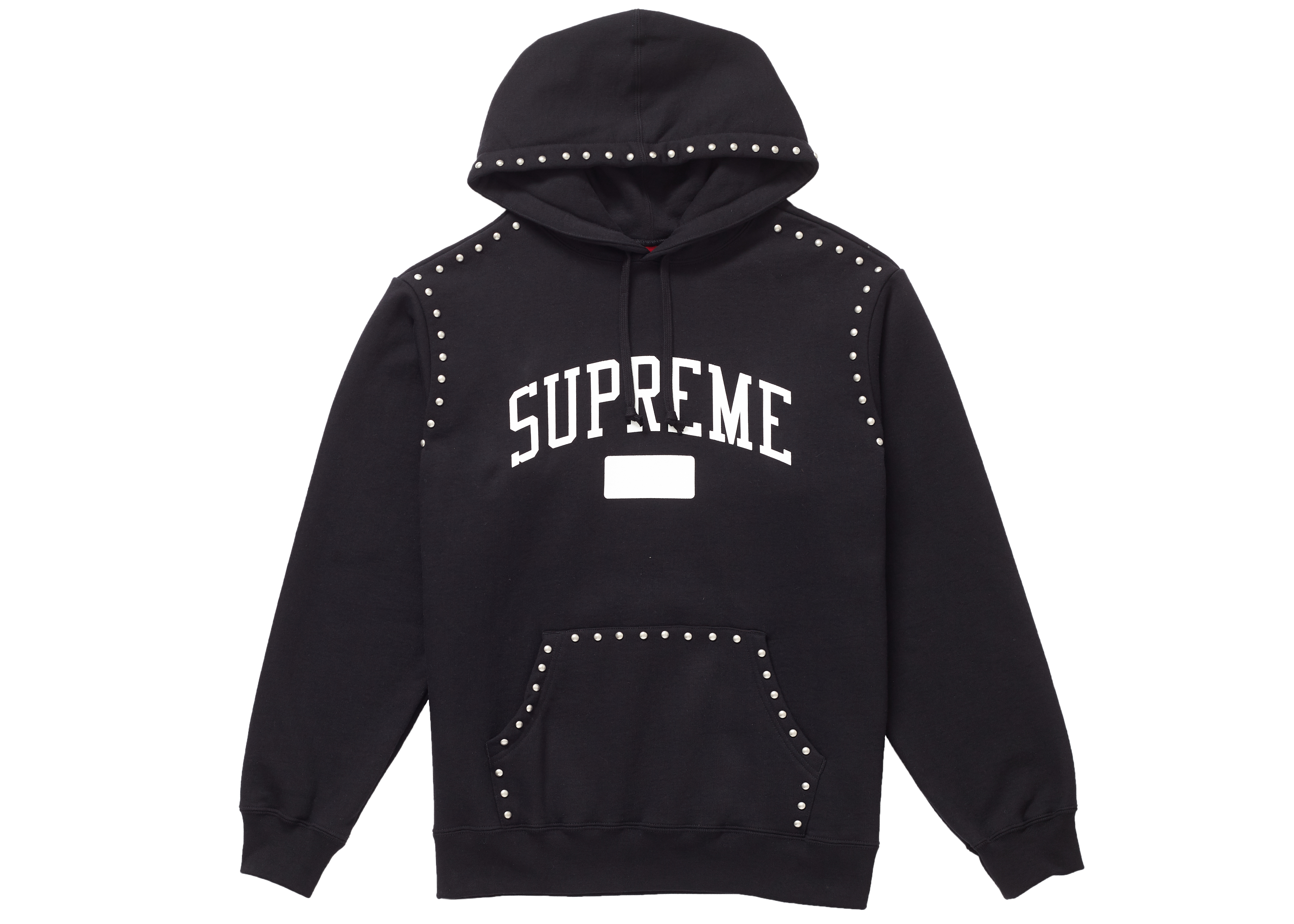 Supreme Studded Hooded Sweatshirt (FW18) Black